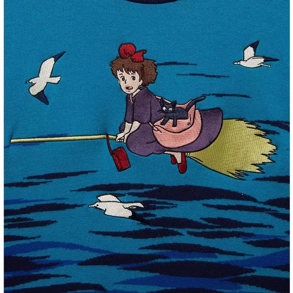 Unisex Studio Ghibli Kiki's Delivery Service Kiki Flying Sweater‎ BoxLunch - Picture 4 of 4